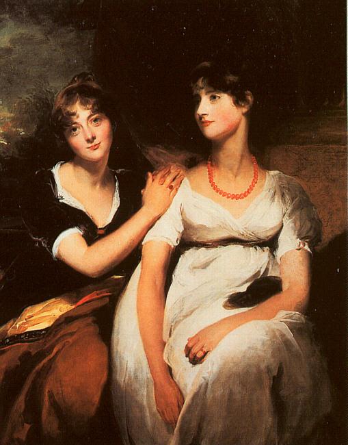  Sir Thomas Lawrence The Daughters of Colonel Thomas Carteret Hardy Sweden oil painting art